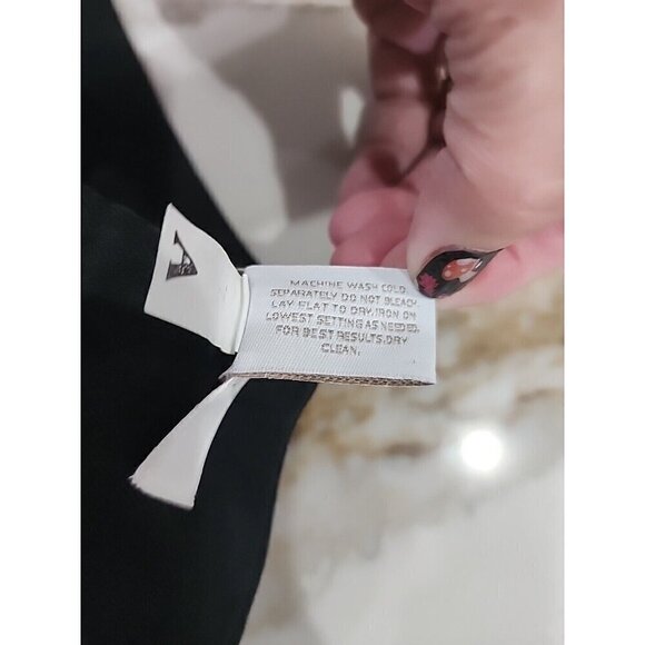 Chico's Pants Black Straight Leg Pants Side Zipper High Rise Women's 10S 10 - Picture 6 of 6